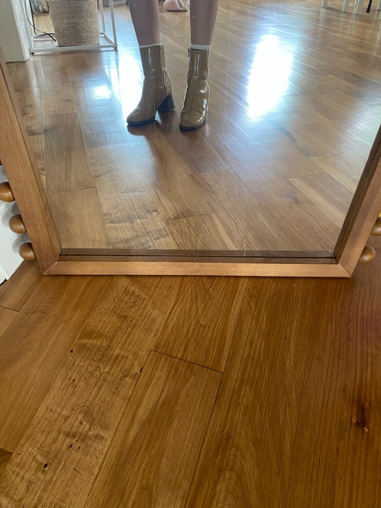 Sezane Axelle Ankle Boot in Honey Varnish - Picture 8 of 10